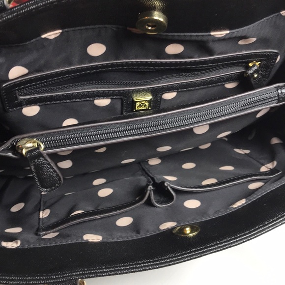 Anne Klein black satchel bag - Picture 4 of 8